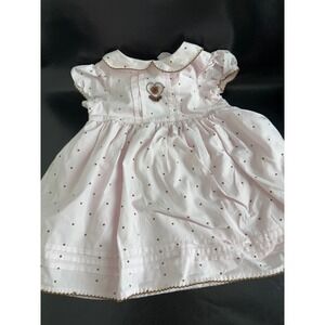 Carters 12 Months Baby Girl Pink Polka Dot‎ Dress Bloomer Set Cute Outfit